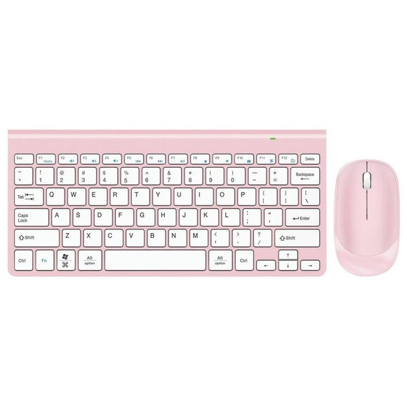 New CYLO Wireless Keyboard and Mouse Set Universal PC or Mac, Pink - Picture 3 of 3